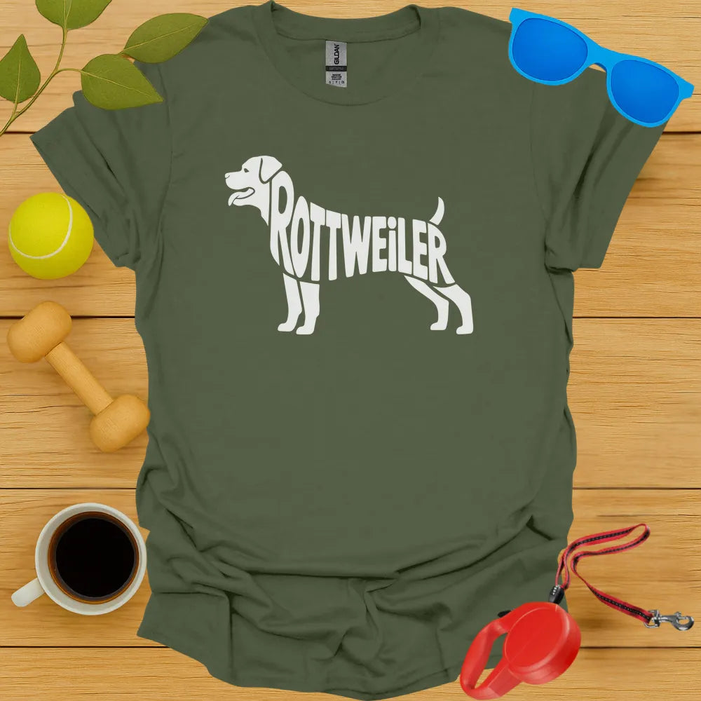 Rottweiler Typography Tee