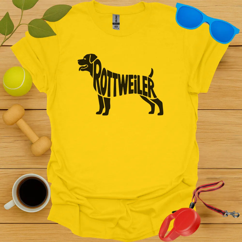 Rottweiler Typography Tee