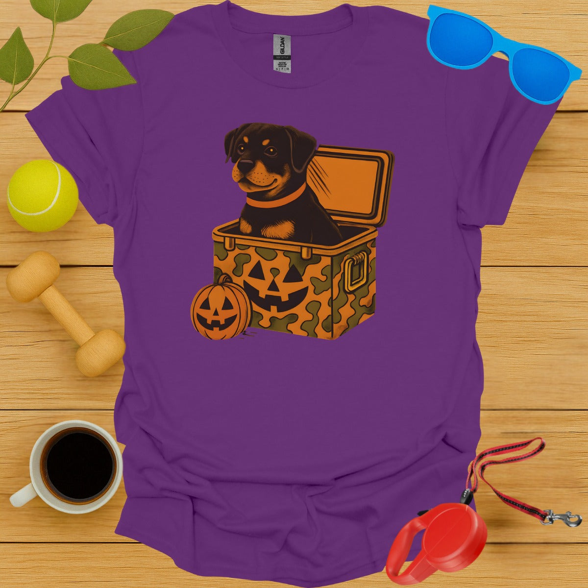 Halloween Rottweiler Jack O Lantern Shirt product type
