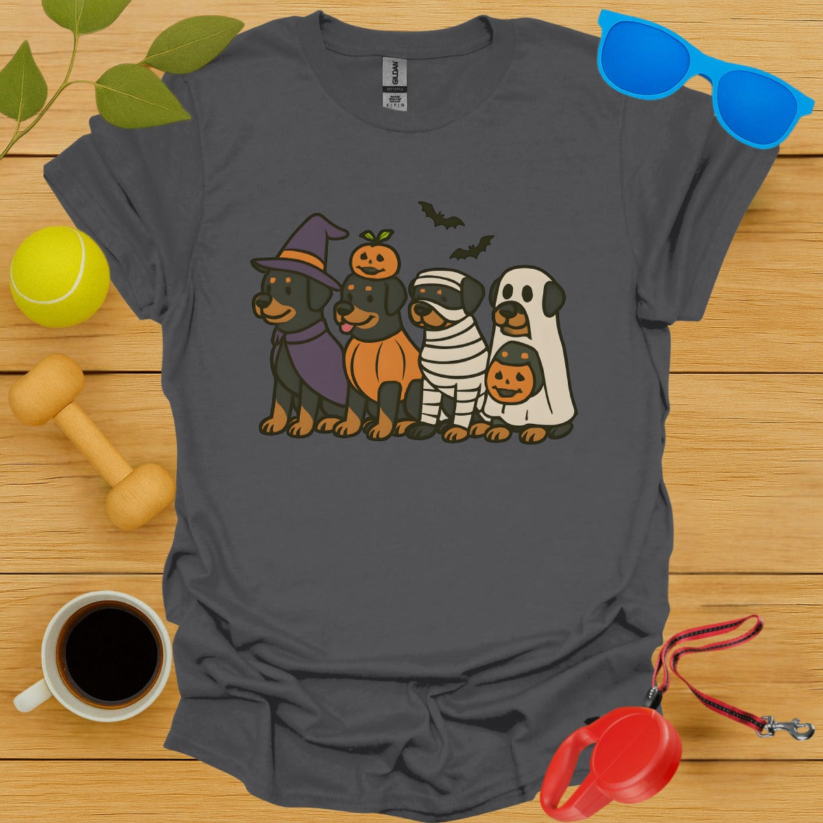 Cute Halloween Cartoon Dogs Graphic T-shirt product