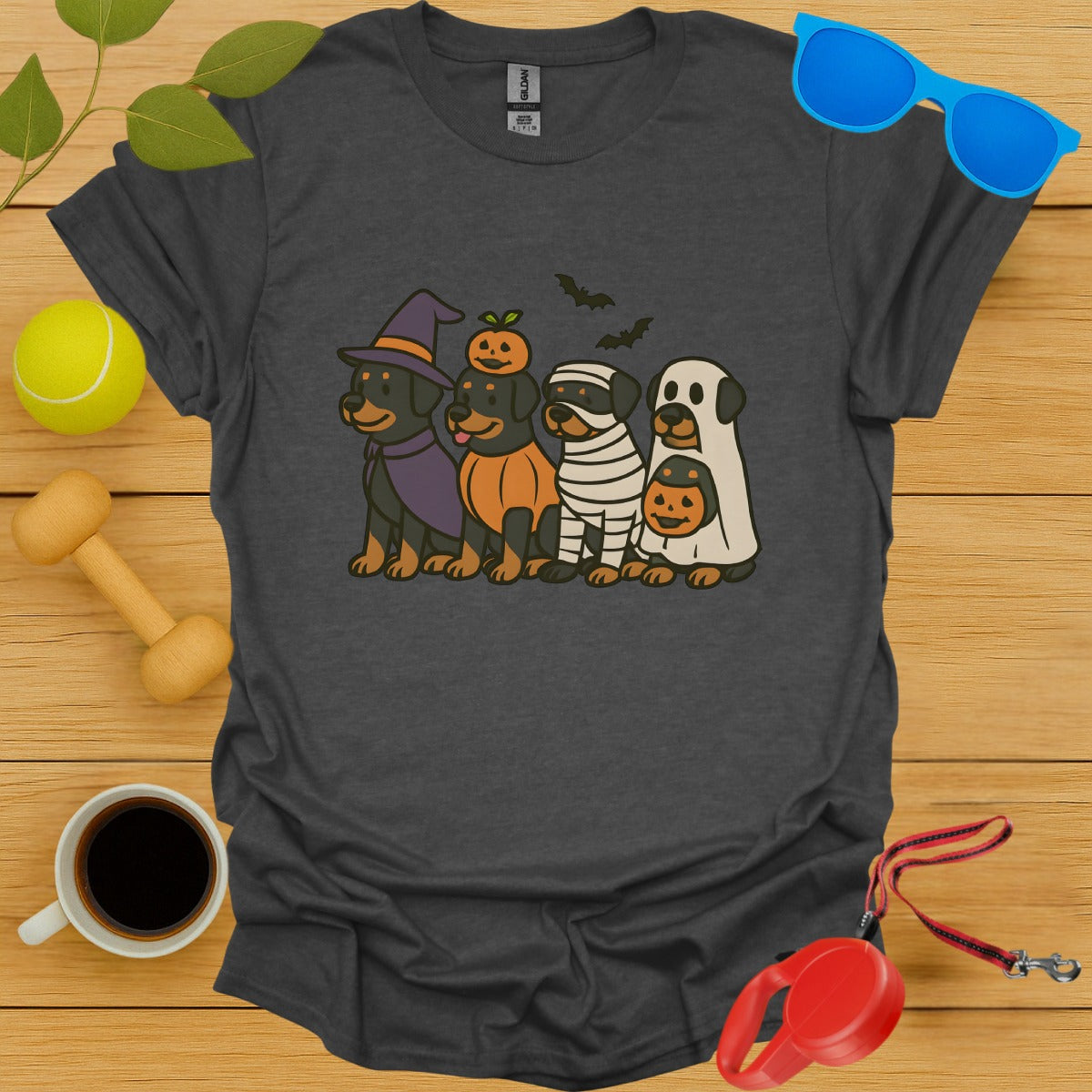 Cute Halloween Dogs Graphic T-shirt for Fun Product