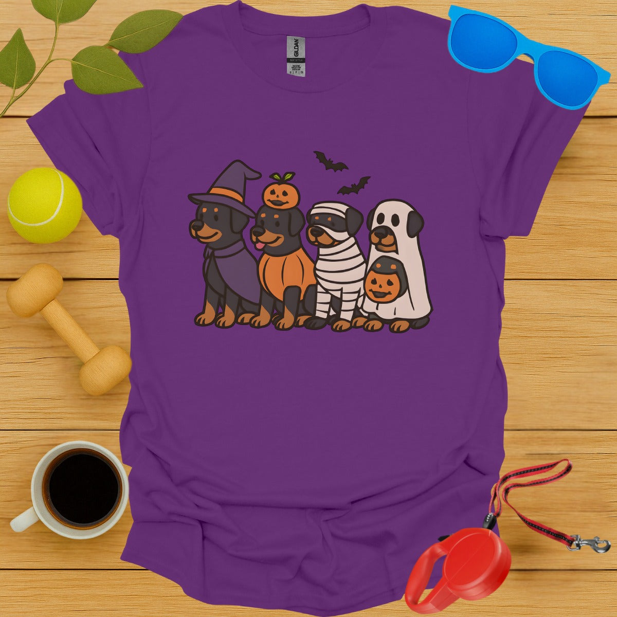 Cute Halloween Dogs and Pumpkins Graphic Shirt product type