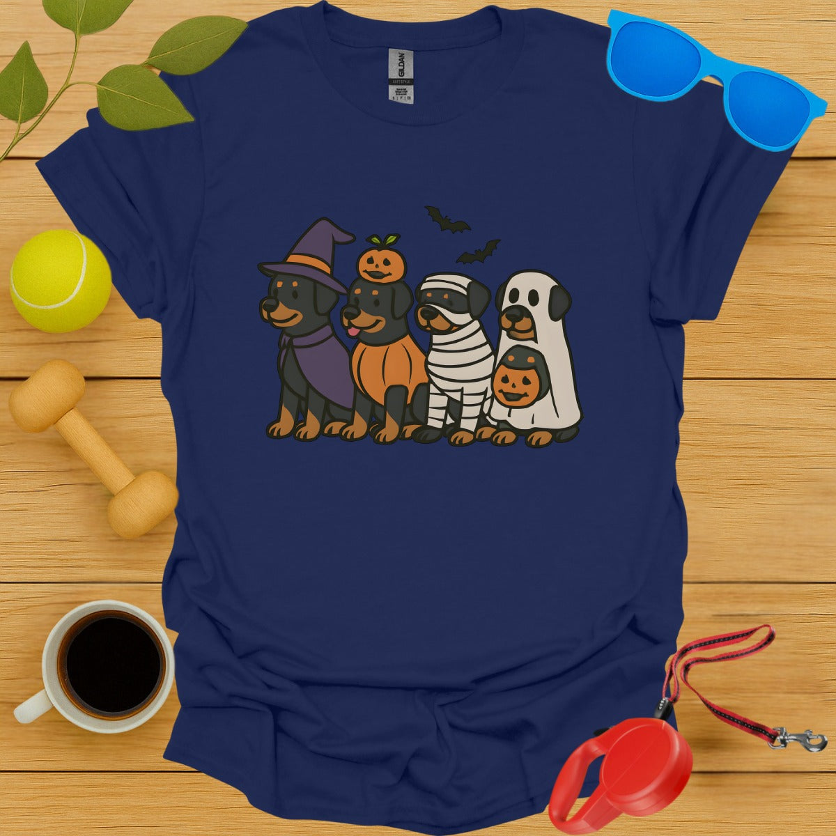 Cute Halloween Dog Graphic Tee Shirt product