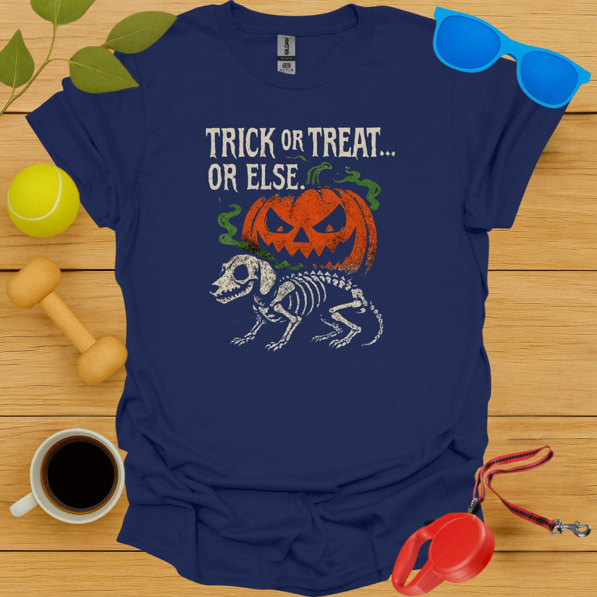 Trick or Treat Or Else Halloween Skeleton Shirt product type