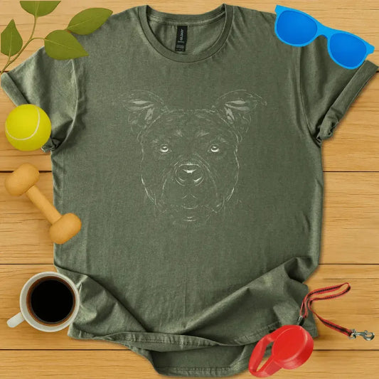 Staffordshire Bull Terrier Monochrome Tee