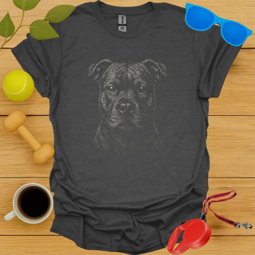 Staffordshire Bull Terrier Portrait Tee