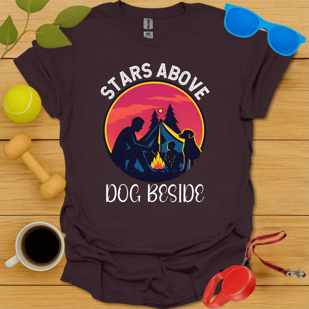 Stars Above, Dog Beside | Camping Dog Lover Shirt