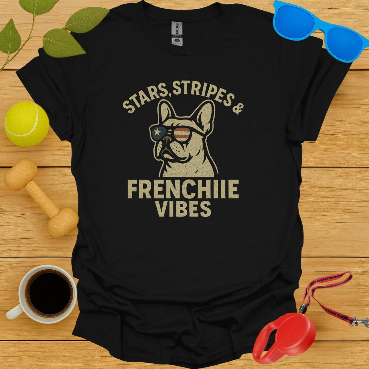 Stars Stripes Frenchiiie Vibes with Cool Dog product type