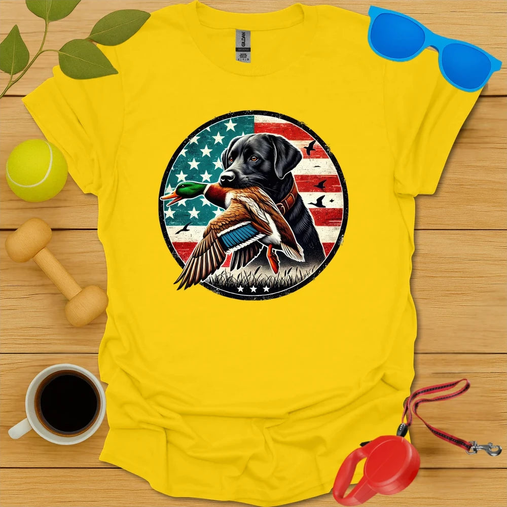 Stars, Stripes & Labs | Duck Hunting Tee - Daisy