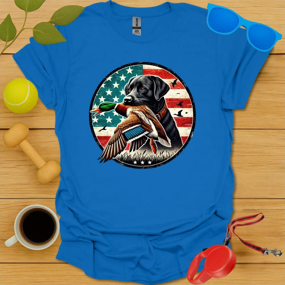 Stars, Stripes & Labs | Duck Hunting Tee - Royal