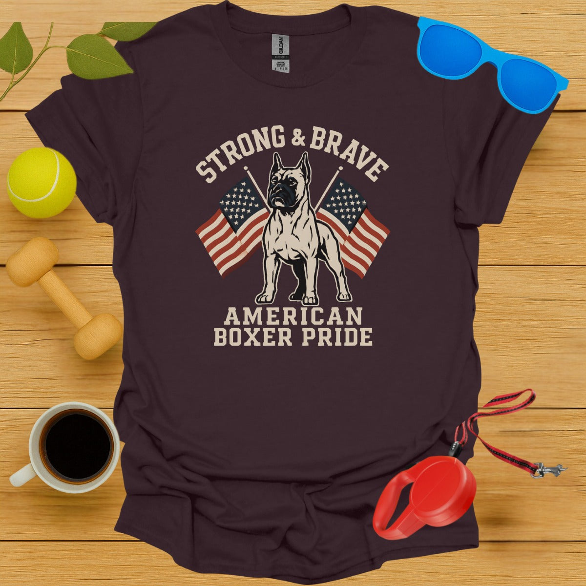 Strong Brave American Boxer Pride T-shirt product