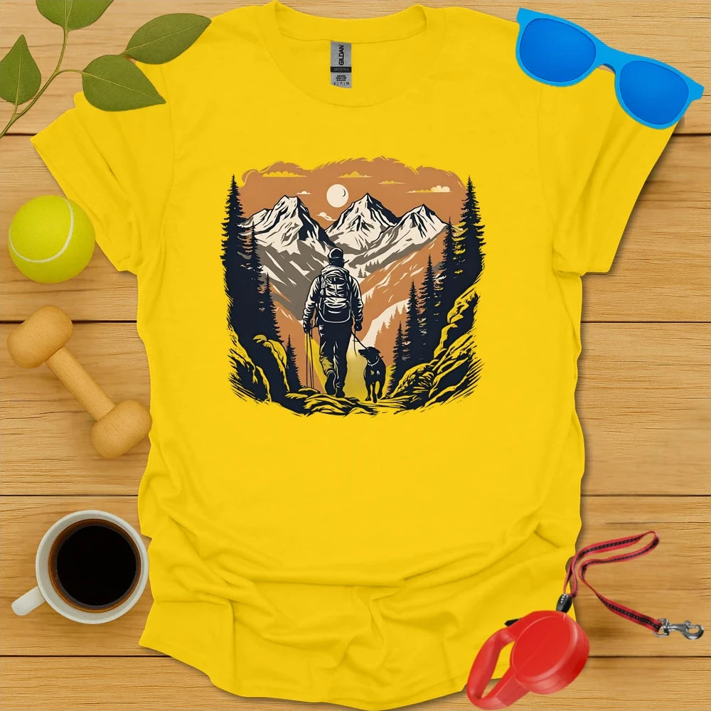 Sunset Trails | Hiking Adventure Dog Shirt - Daisy
