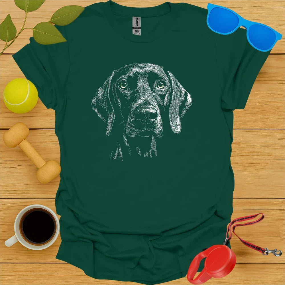 Vizsla Portrait Sketch Tee