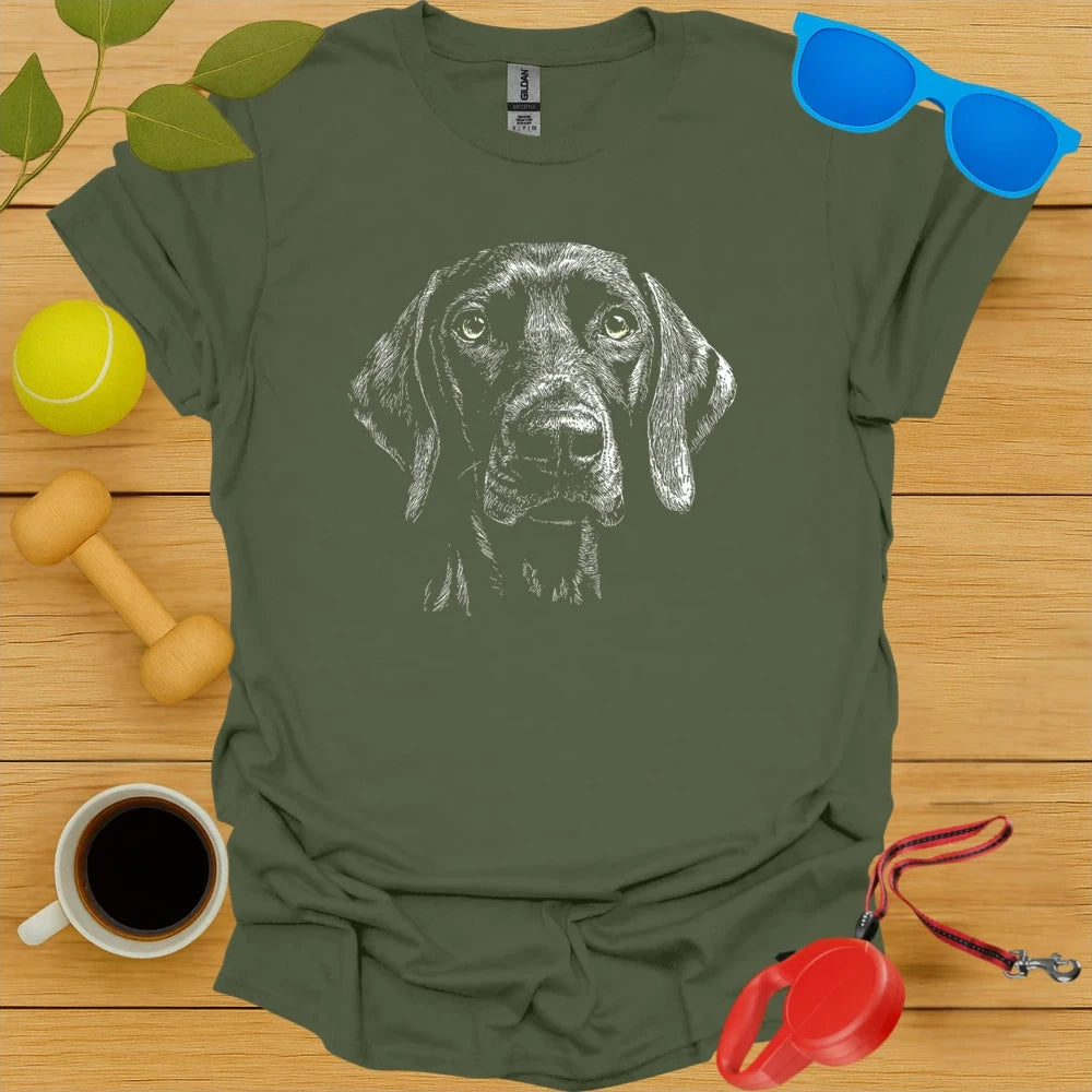 Vizsla Portrait Sketch Tee