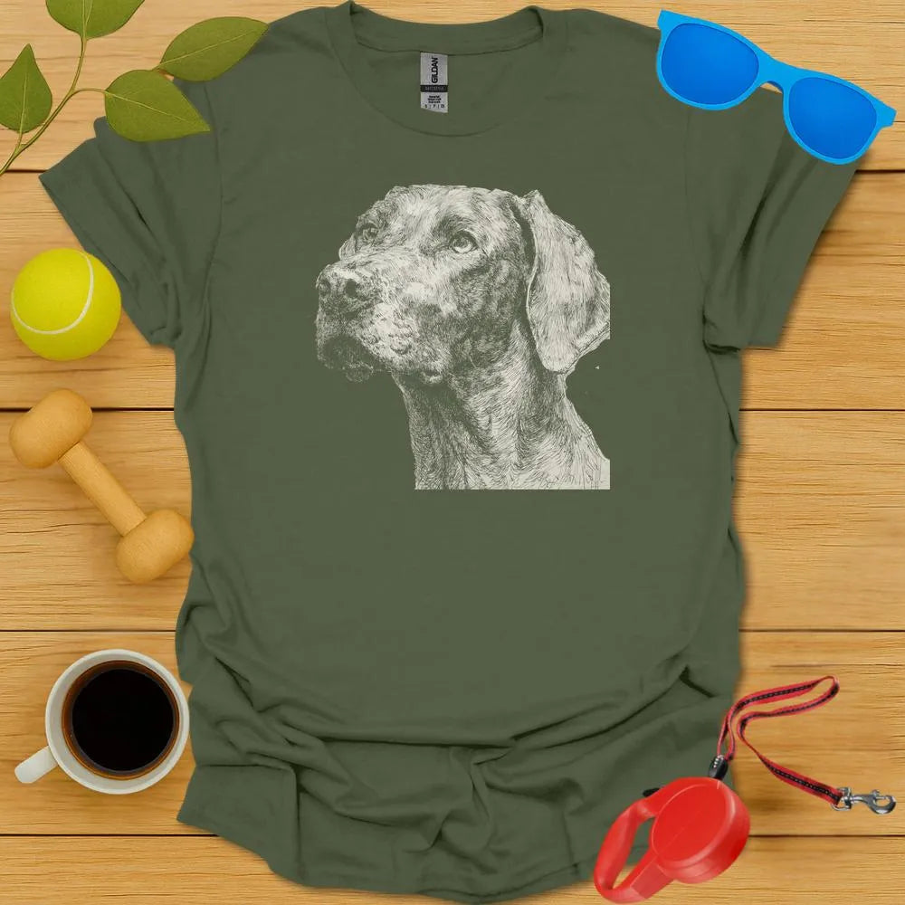 Vizsla Portrait T Shirt