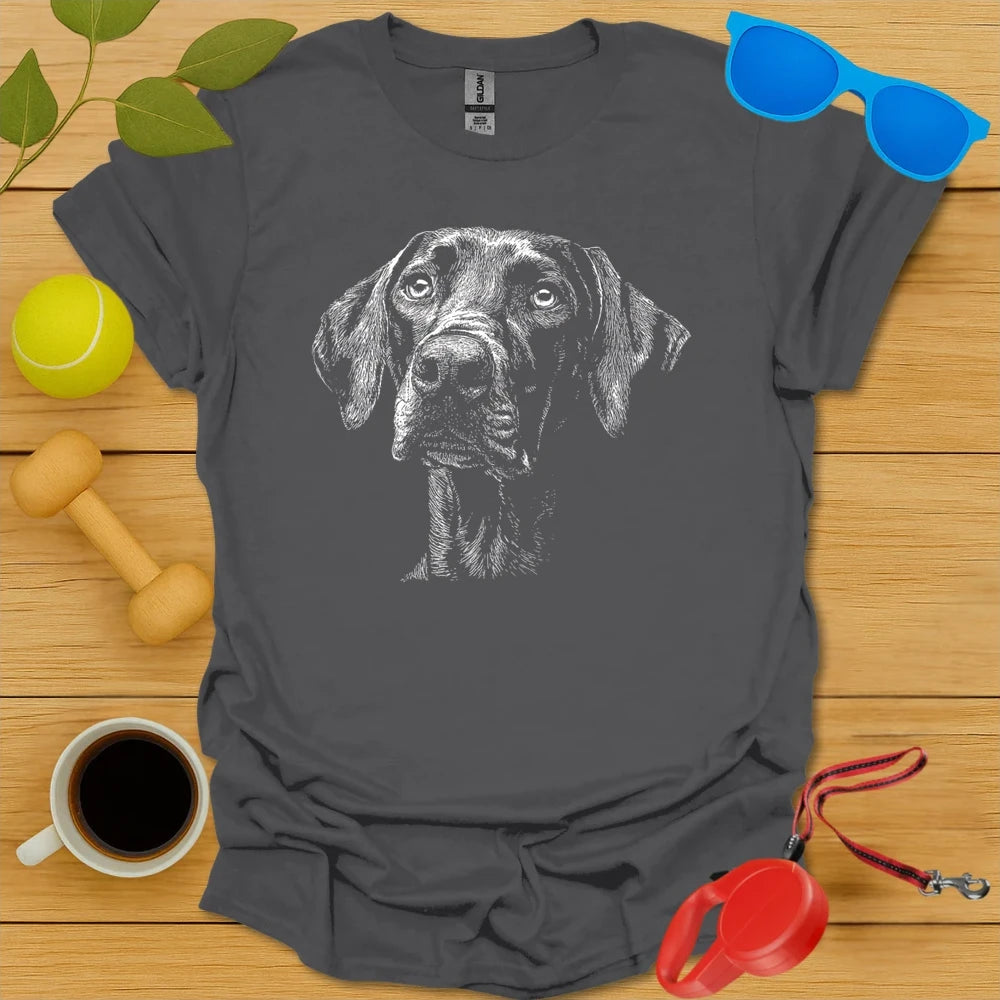 Vizsla Sketch Portrait Tee