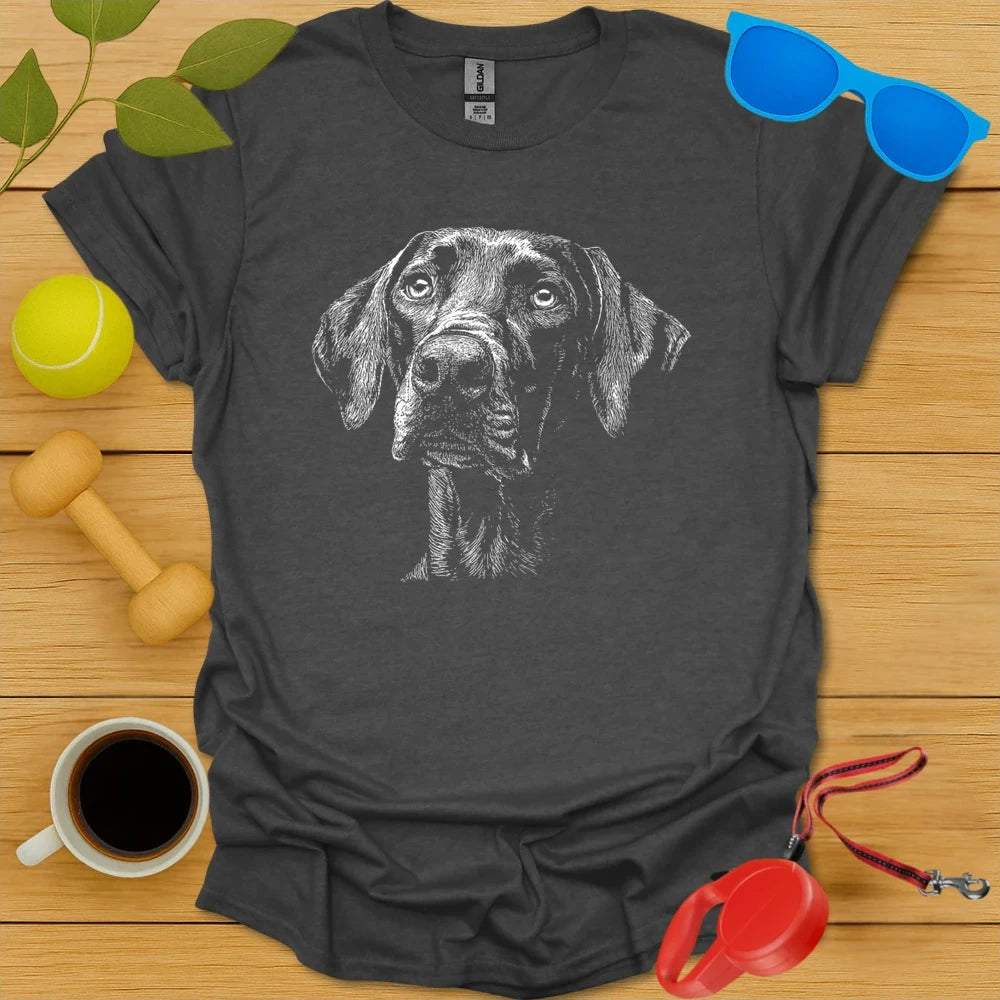 Vizsla Sketch Portrait Tee