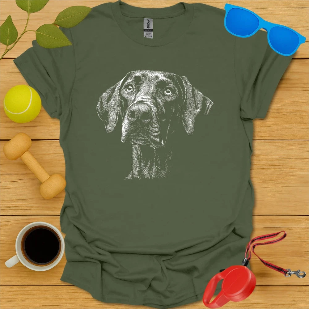 Vizsla Sketch Portrait Tee