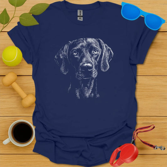 Weimaraner Monochrome Portrait Tee