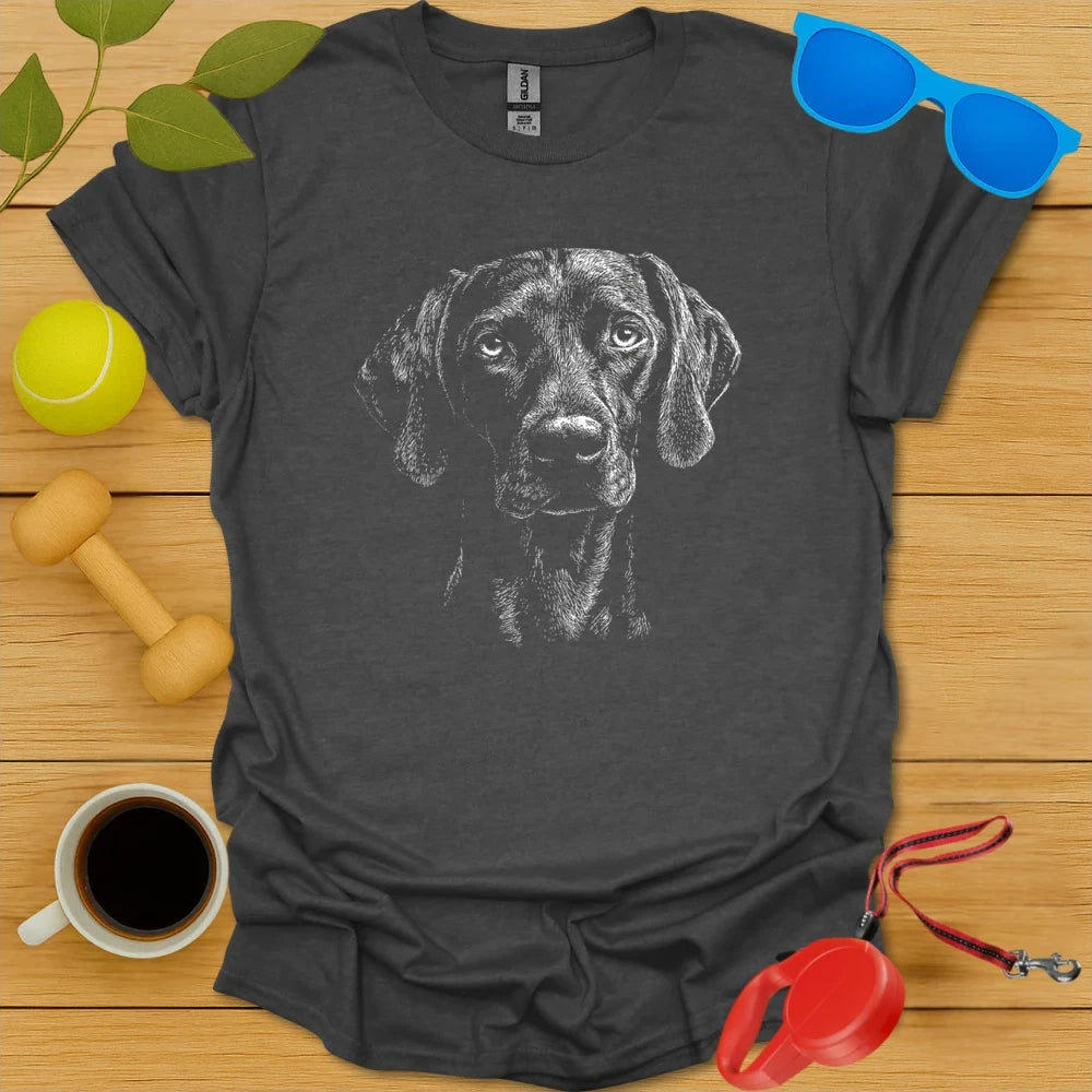 Weimaraner Monochrome Portrait Tee