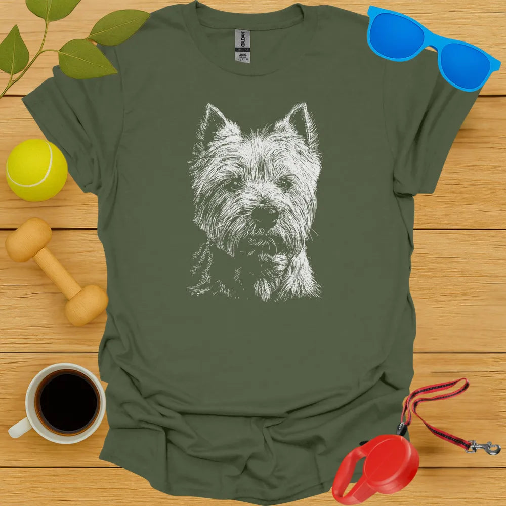 West Highland White Terrier Portrait Tee