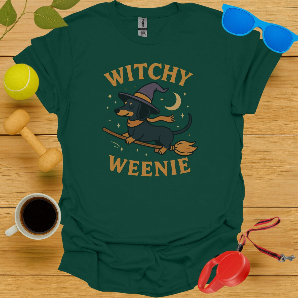 Witchy Weenie Dachshund Halloween Shirt product