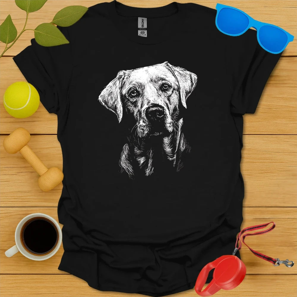 Yellow Lab Sketch T Shirt