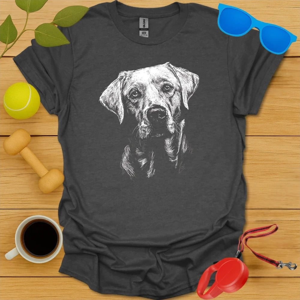 Yellow Lab Sketch T Shirt
