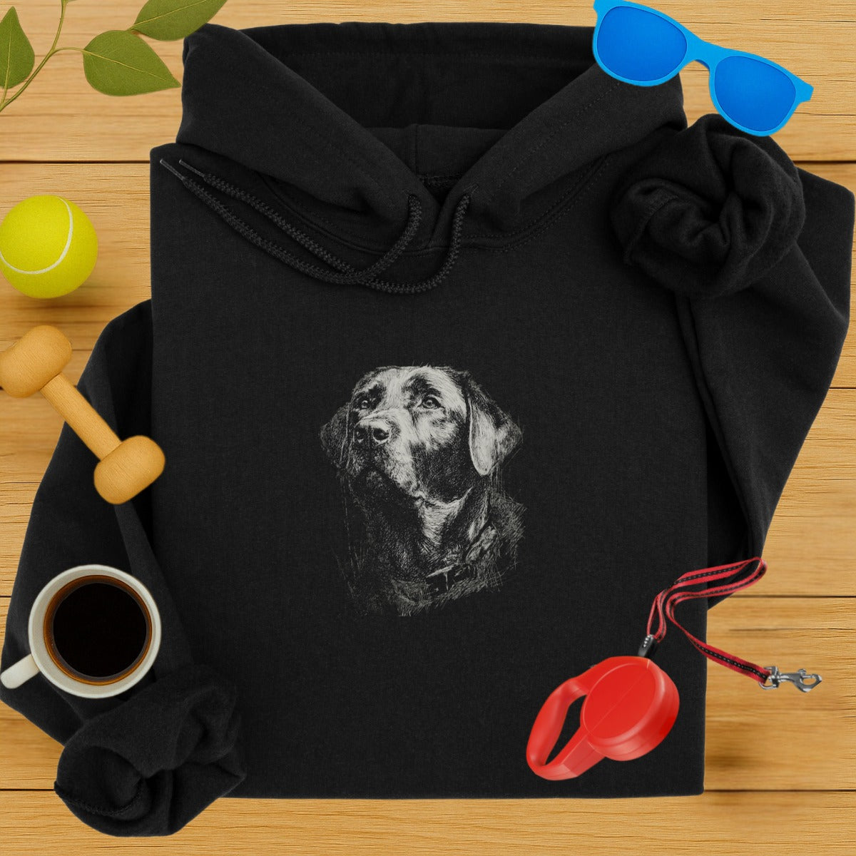 Artistic Dog Print Hoodie Perfect for Pet Lovers