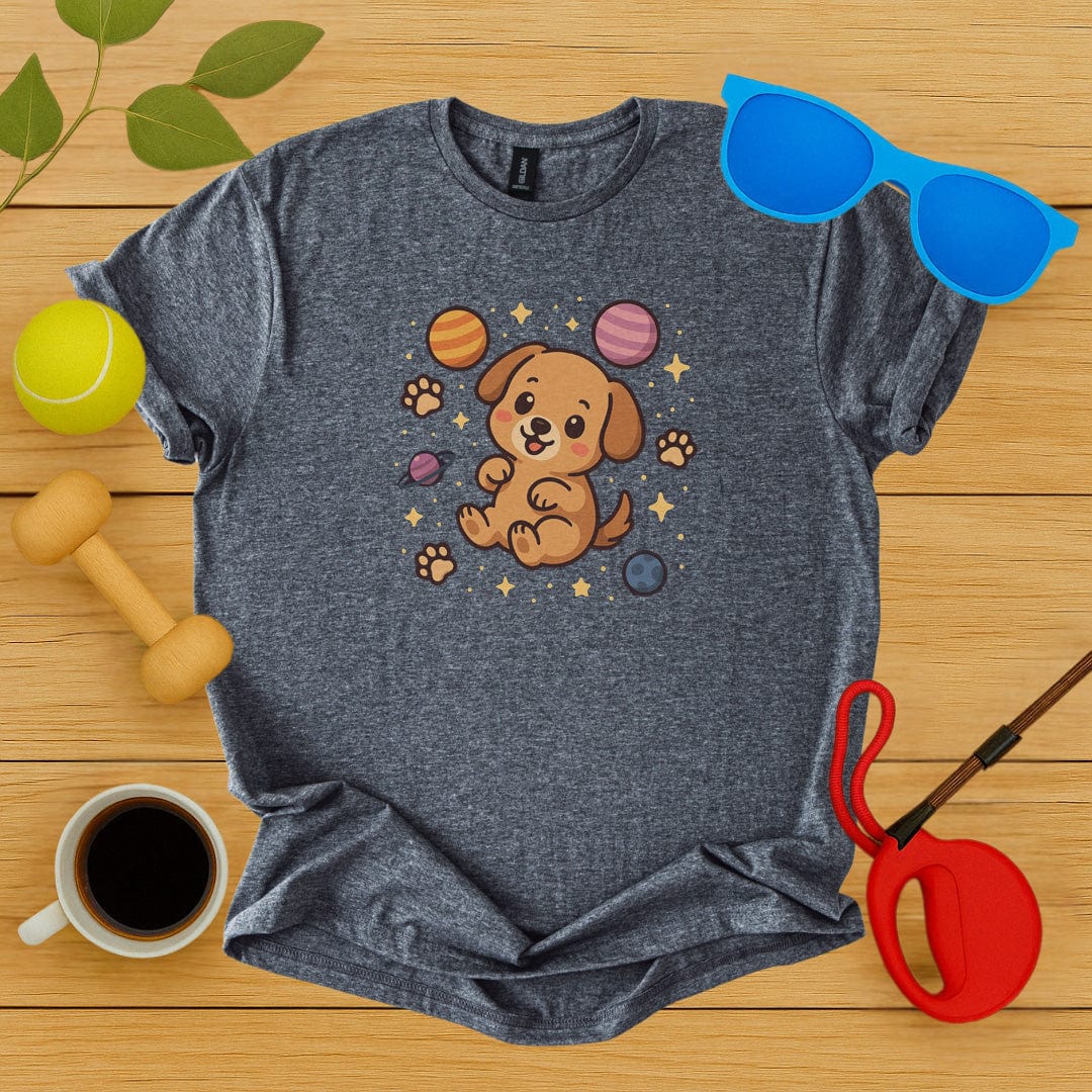 Printify T-Shirt Dark Heather / S Astro Pup T-Shirt