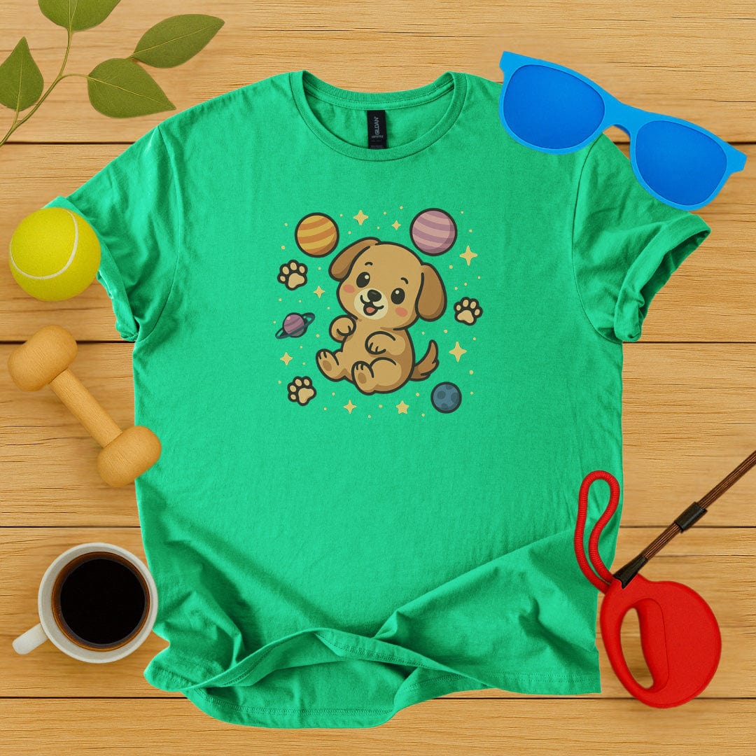 Printify T-Shirt Irish Green / S Astro Pup T-Shirt