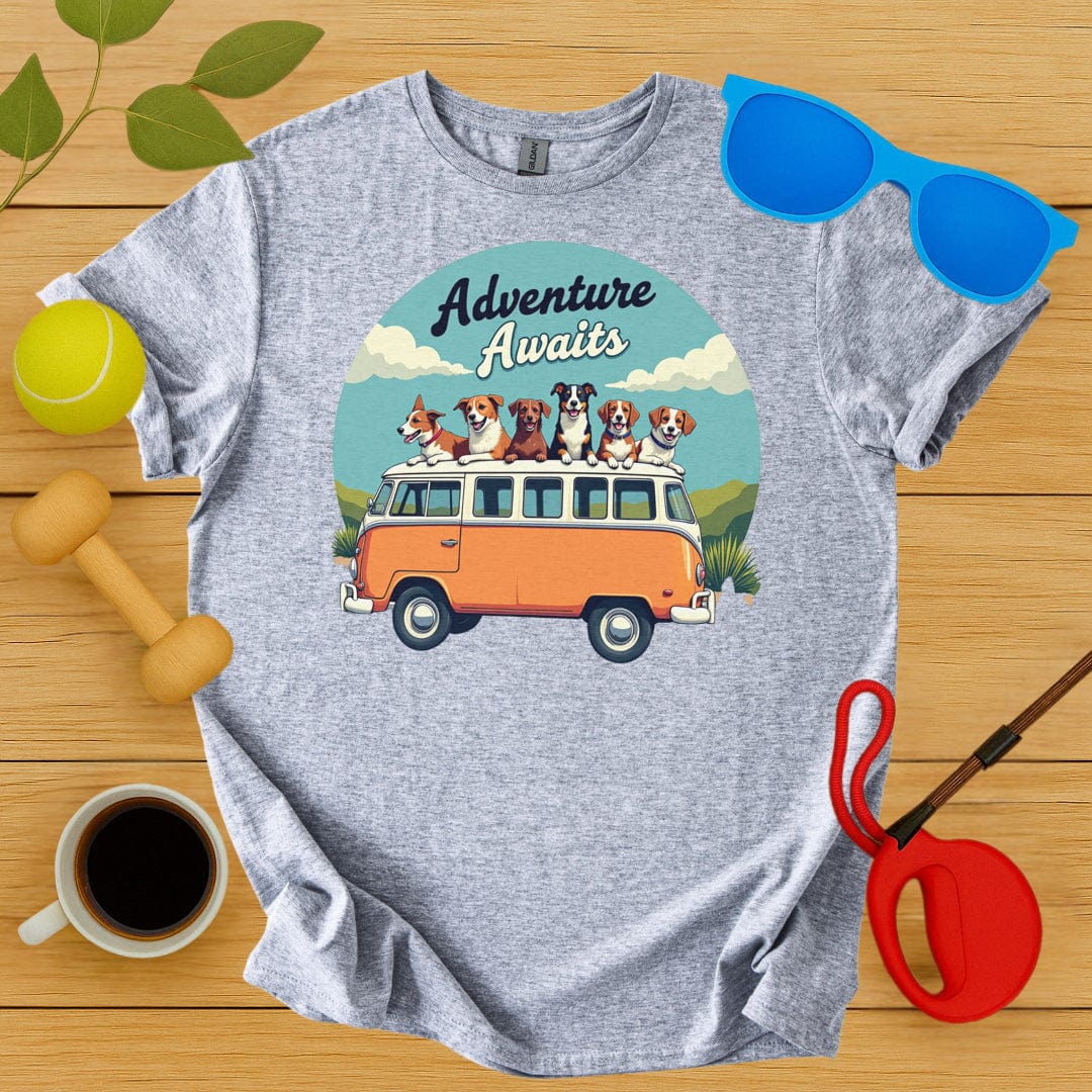 Printify T-Shirt Sport Grey / S Adventure Awaits T-Shirt