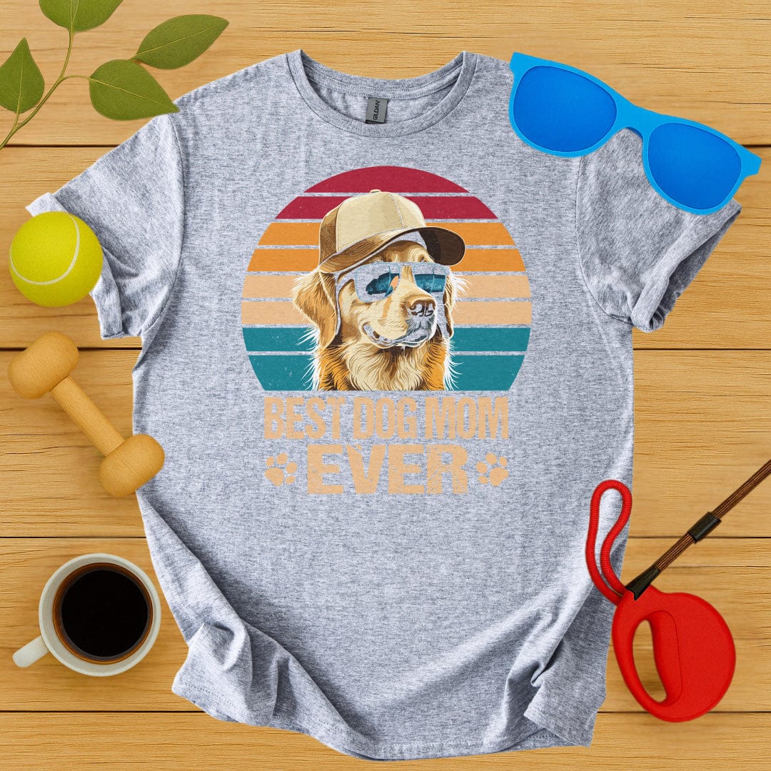 Printify T-Shirt Sport Grey / S Best Dog Mom Ever T-Shirt