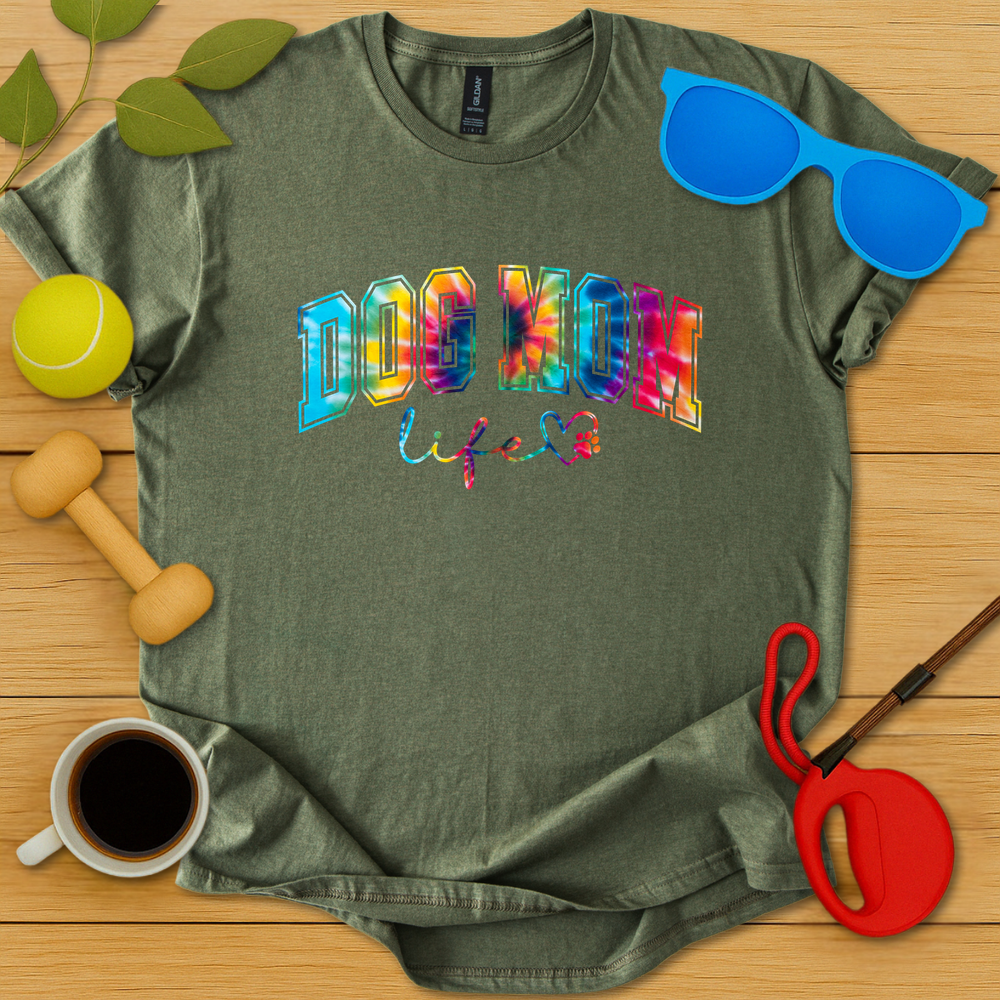 Tie Dye Dog Mom T-Shirt - Critter Lane