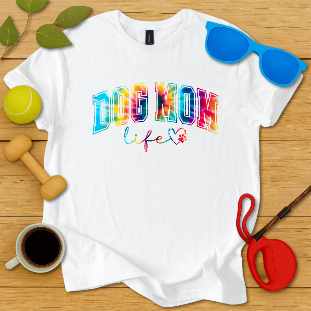 Tie Dye Dog Mom T-Shirt - Critter Lane