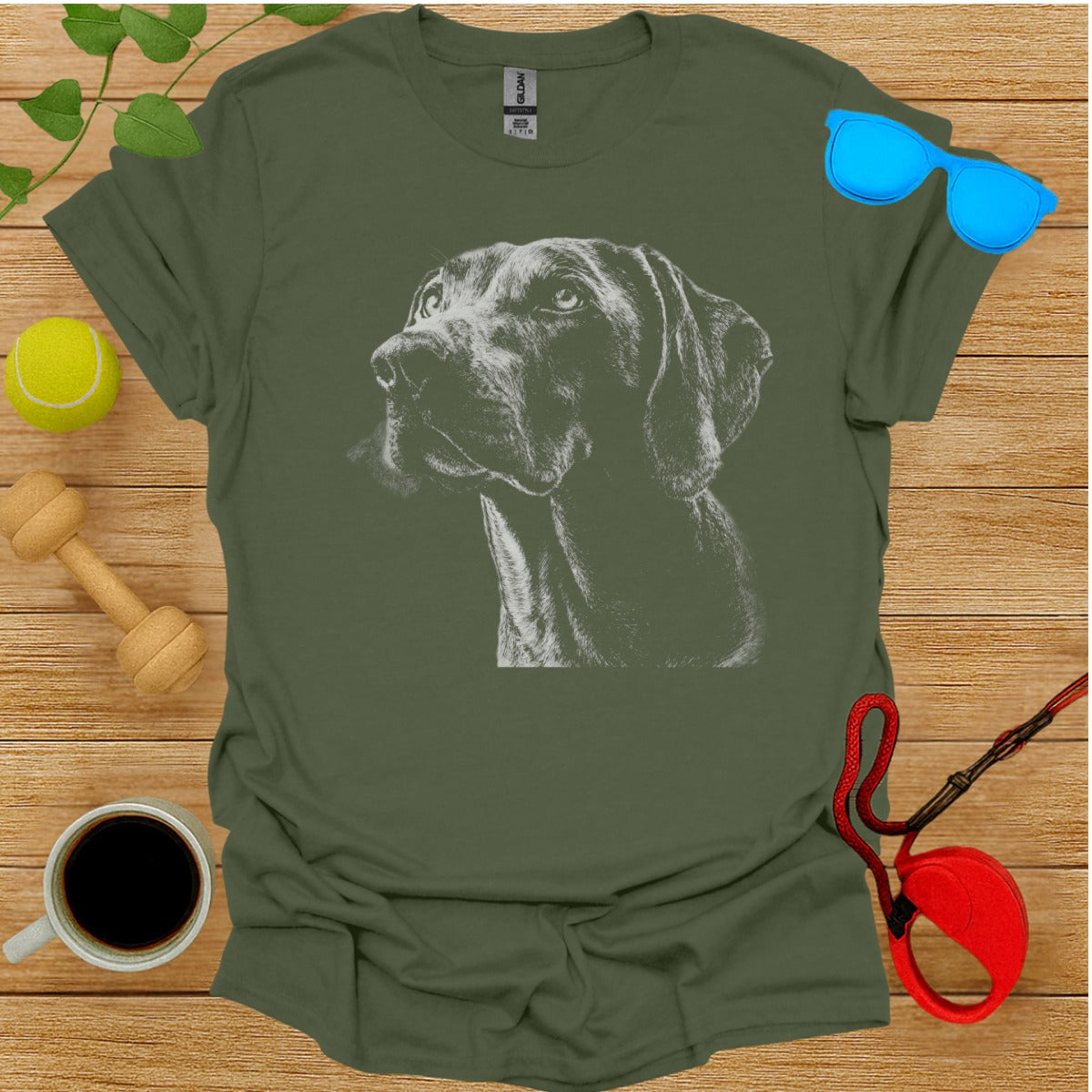 Graphic Tee Featuring Dog Design Unique Shirt