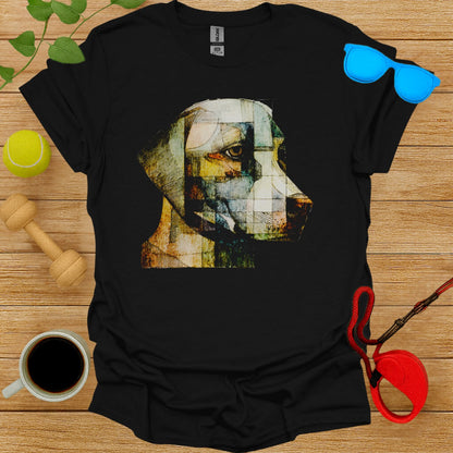 Artistic Geometric Dog Design T-Shirt Product