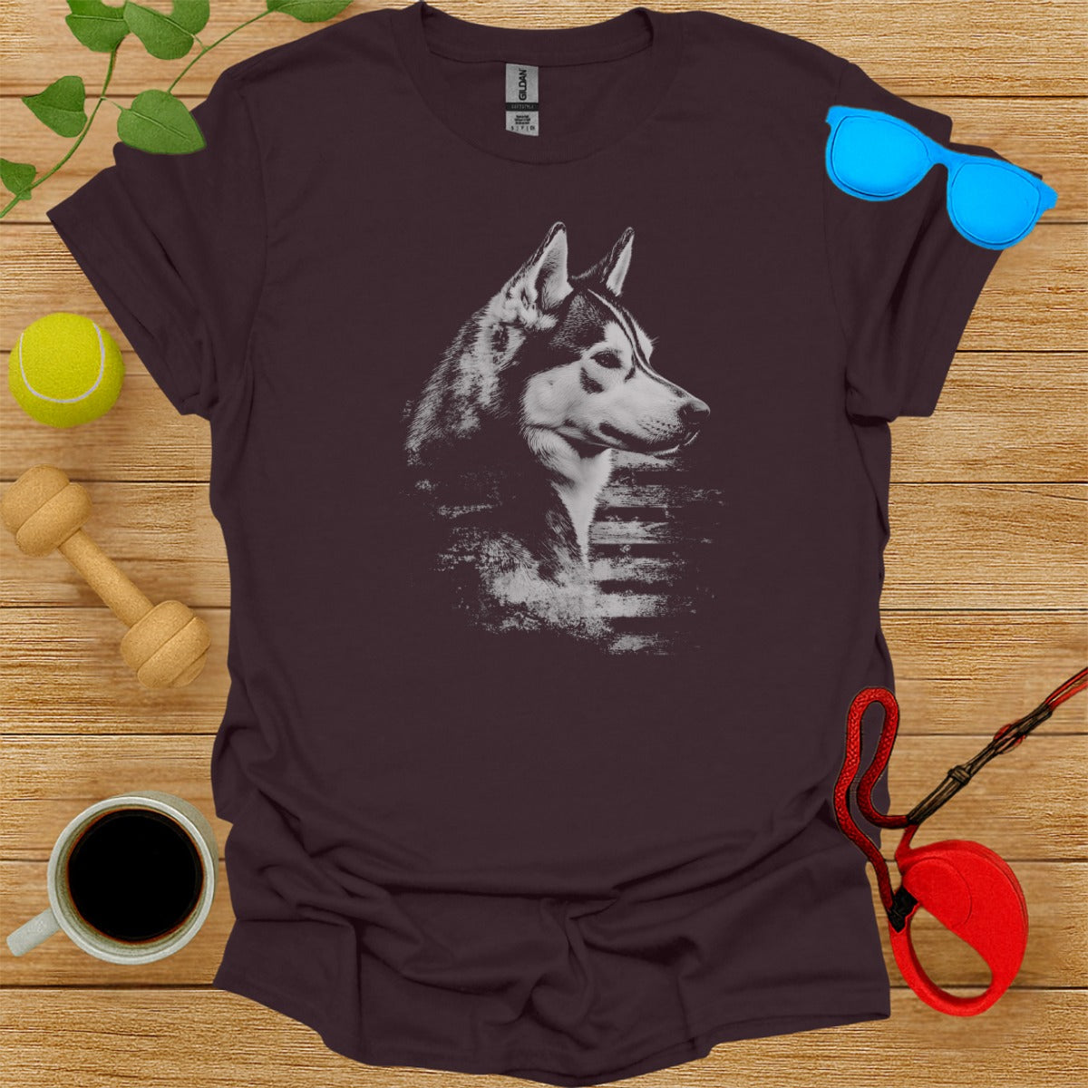 Husky Dog Graphic Tee Design for Dog Lovers Shirt