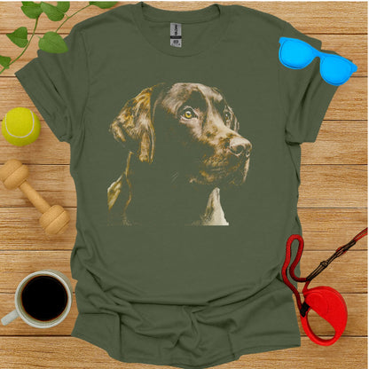 Labrador Retriever Dog Art Graphic Print T-Shirt