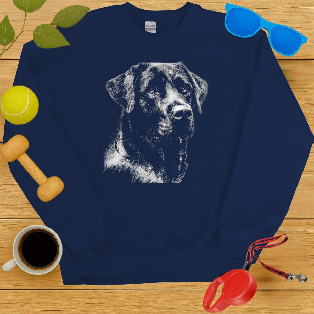 Comfortable Sweatshirt with a Dog Print for Dog Lovers