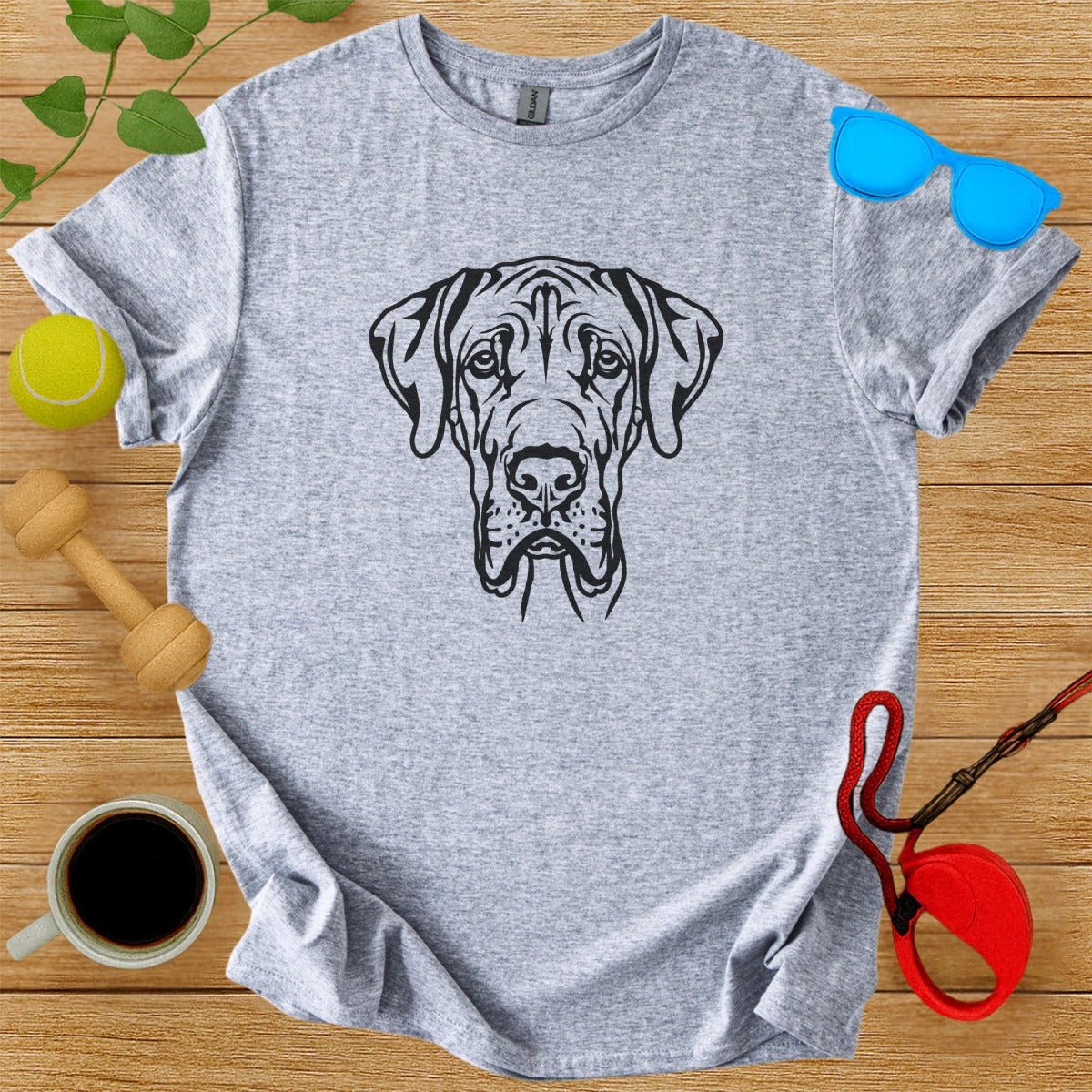 Great Dane Graphic Tee for Dog Lovers T-shirt