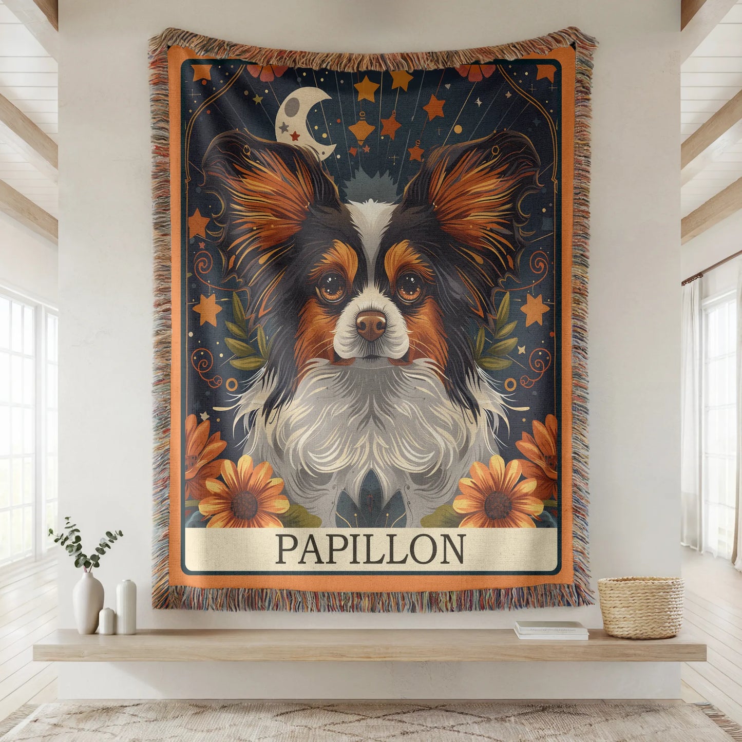 Papillon Tarot Woven Blanket-Critter Lane