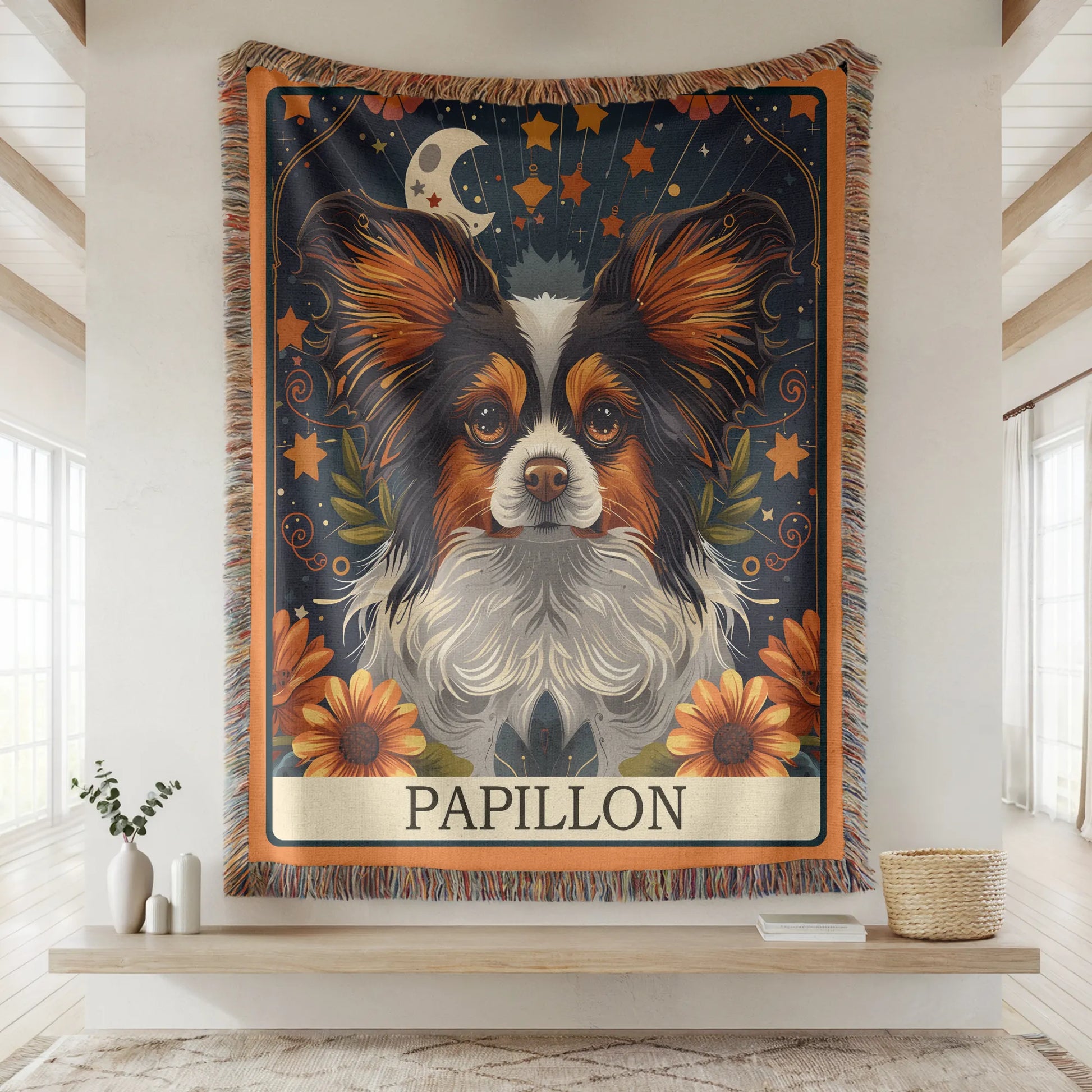 Papillon Tarot Woven Blanket-Critter Lane