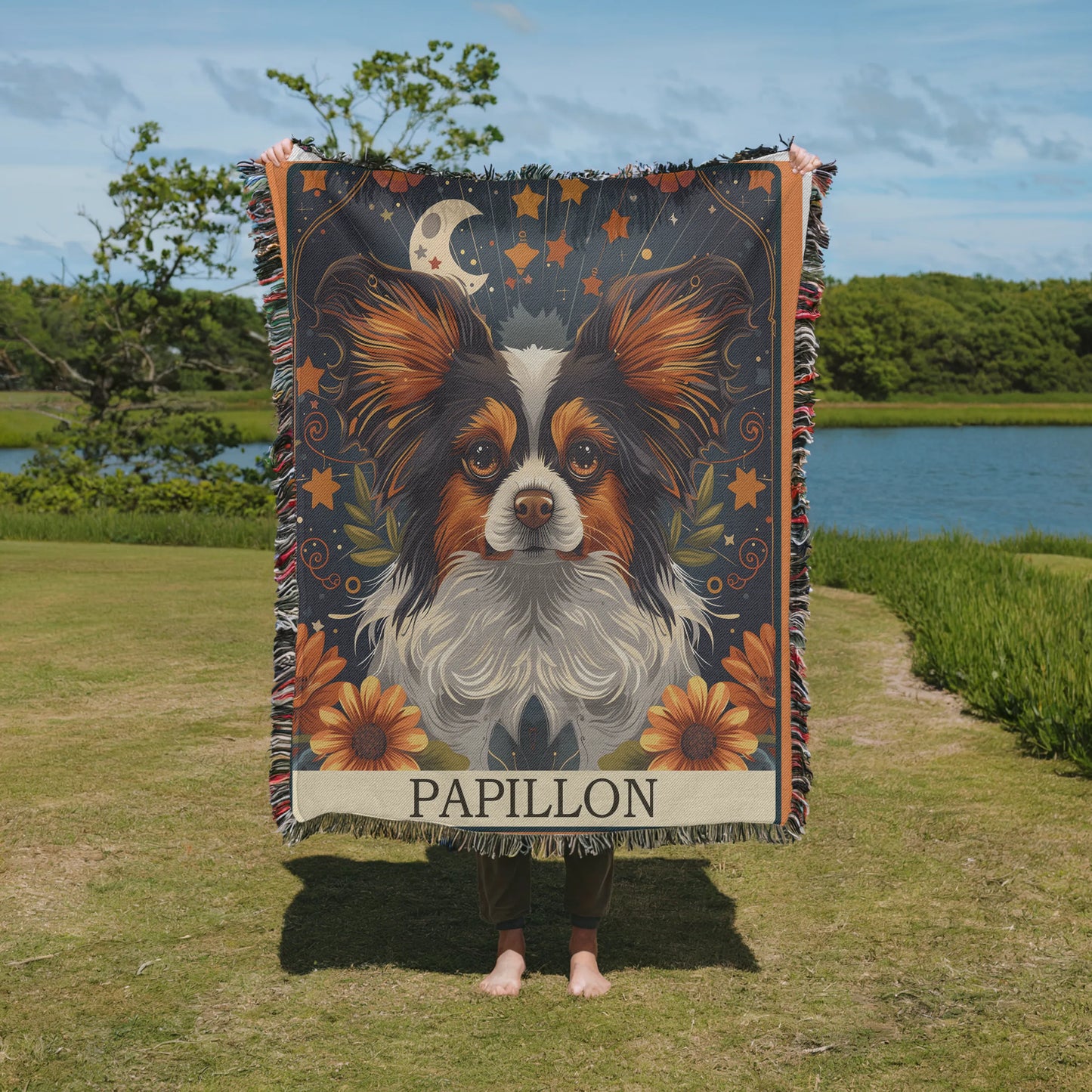 Papillon Tarot Woven Blanket-Critter Lane