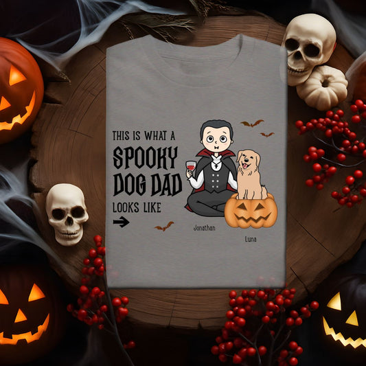 Custom Spooky Dog Dad Tee