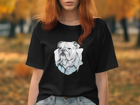 Cute Dog Graphic Printed Casual T-Shirt product type