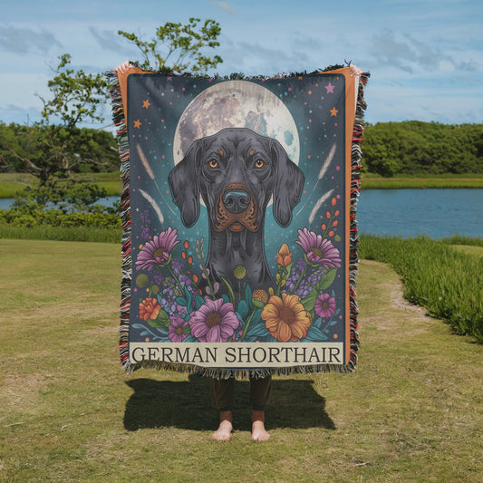 Great Dane Tarot Card Woven Blanket-Critter Lane