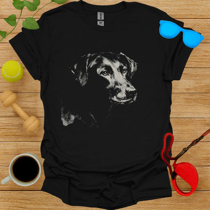 Black Lab Dog Print Shirt for Pet Lovers Apparel
