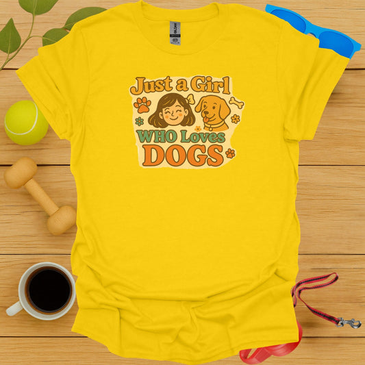 Just a Girl Who Loves Dogs Graphic Tee product