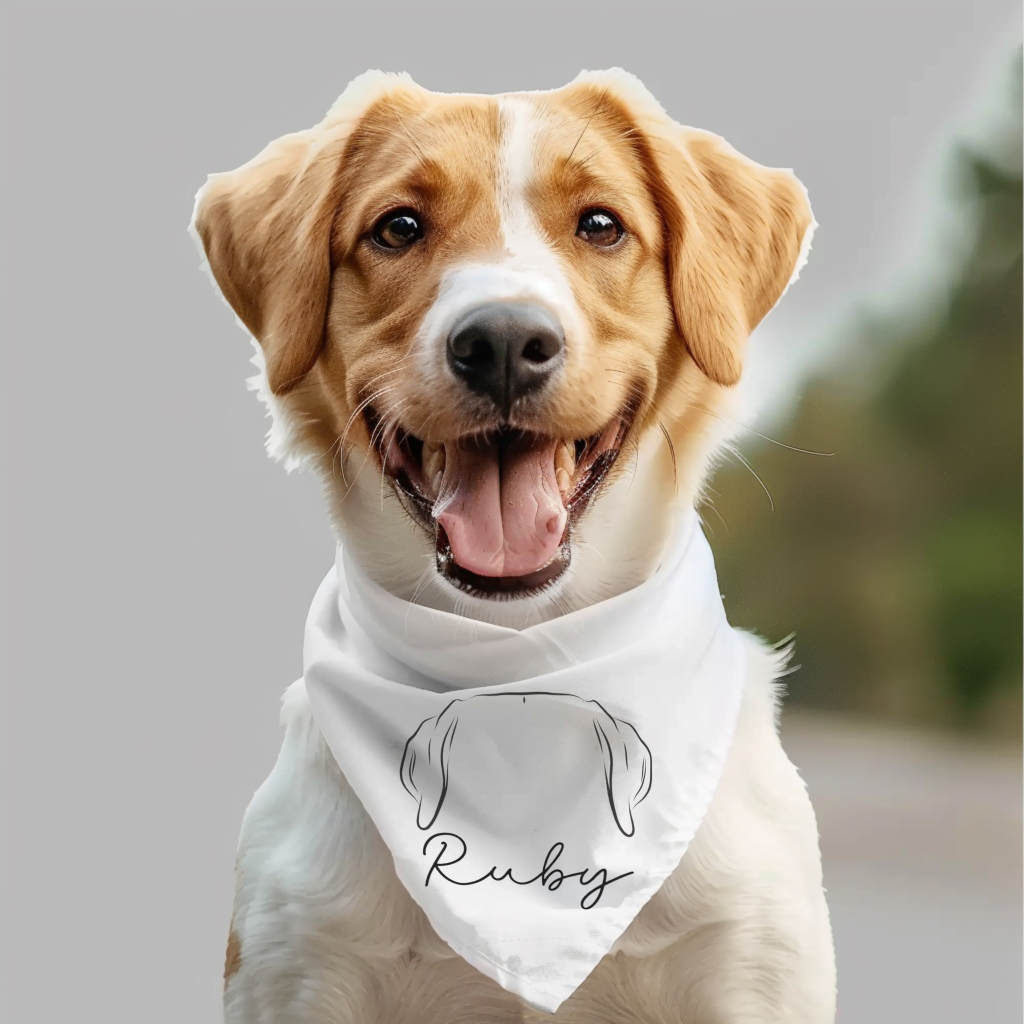 Custom Dog Ears Pet Bandana + Other Styles-Critter Lane